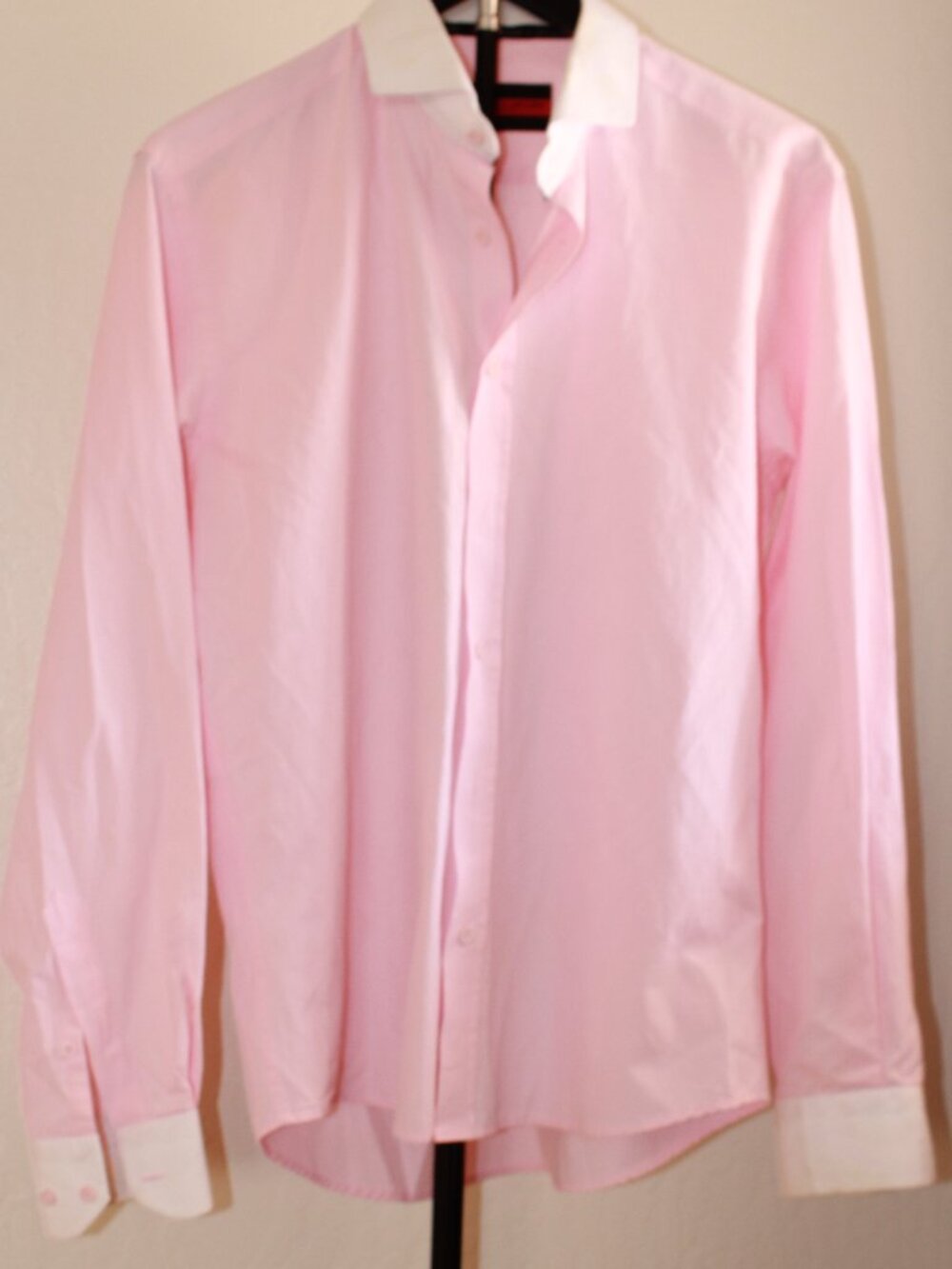 NWOT Harper + Leyland London Pink Contrast Dress Shirt Men’s M